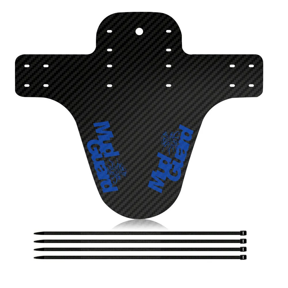 Carbon fibre pattern bicycle fender 260x220mm engineering plastic with stone carved 3K twill and colour printing