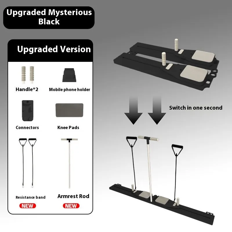 Split fitness board in Mysterious Black for home waist training workouts