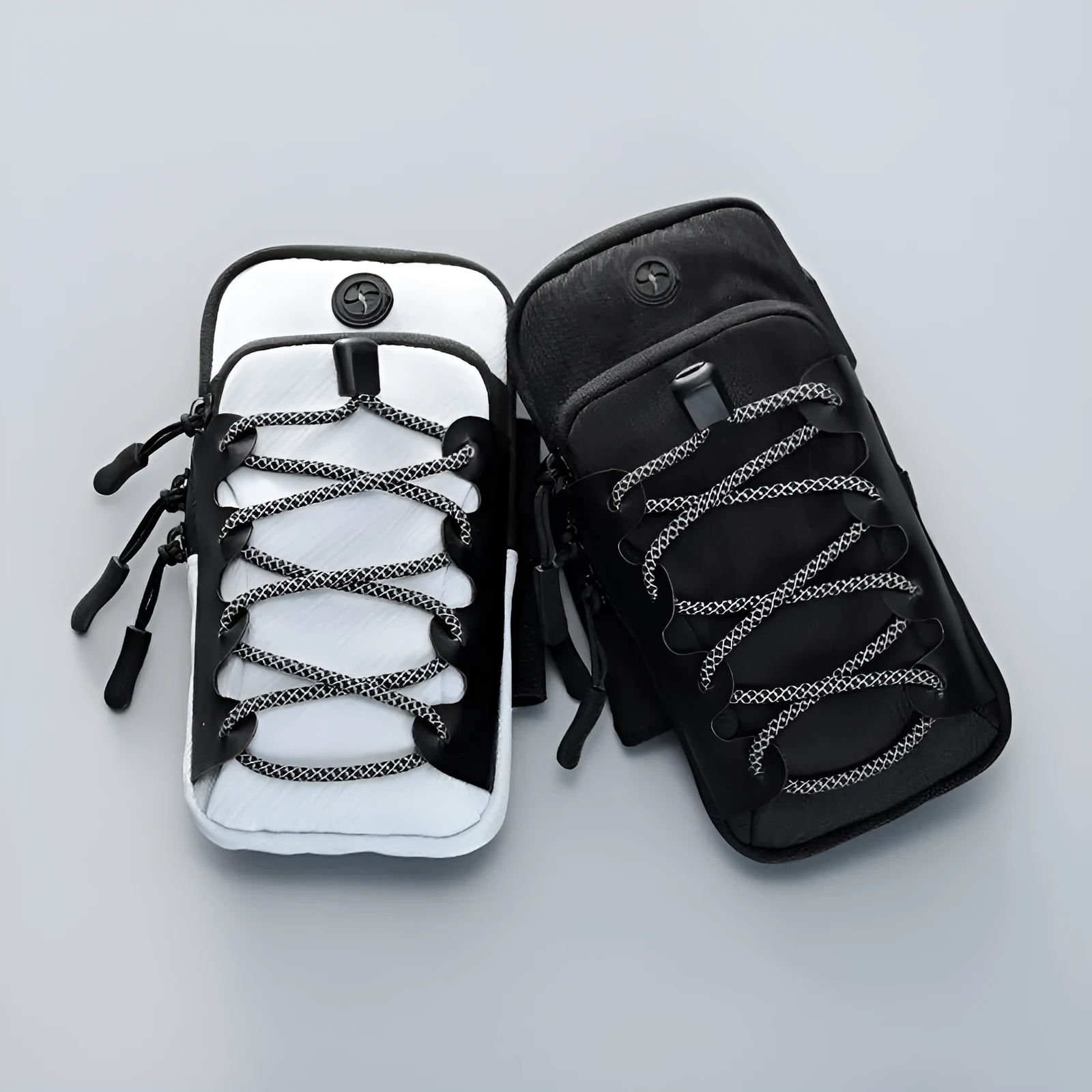 Unisex waterproof nylon arm bag in solid colour for outdoor sports
