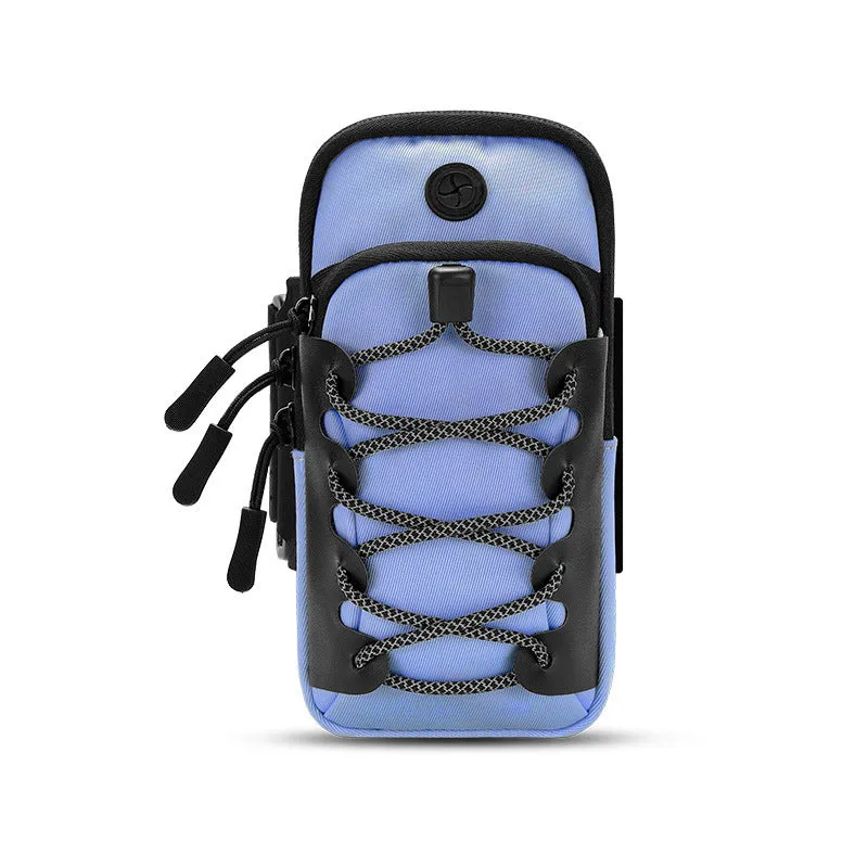 Unisex waterproof nylon arm bag in solid colour for outdoor sports