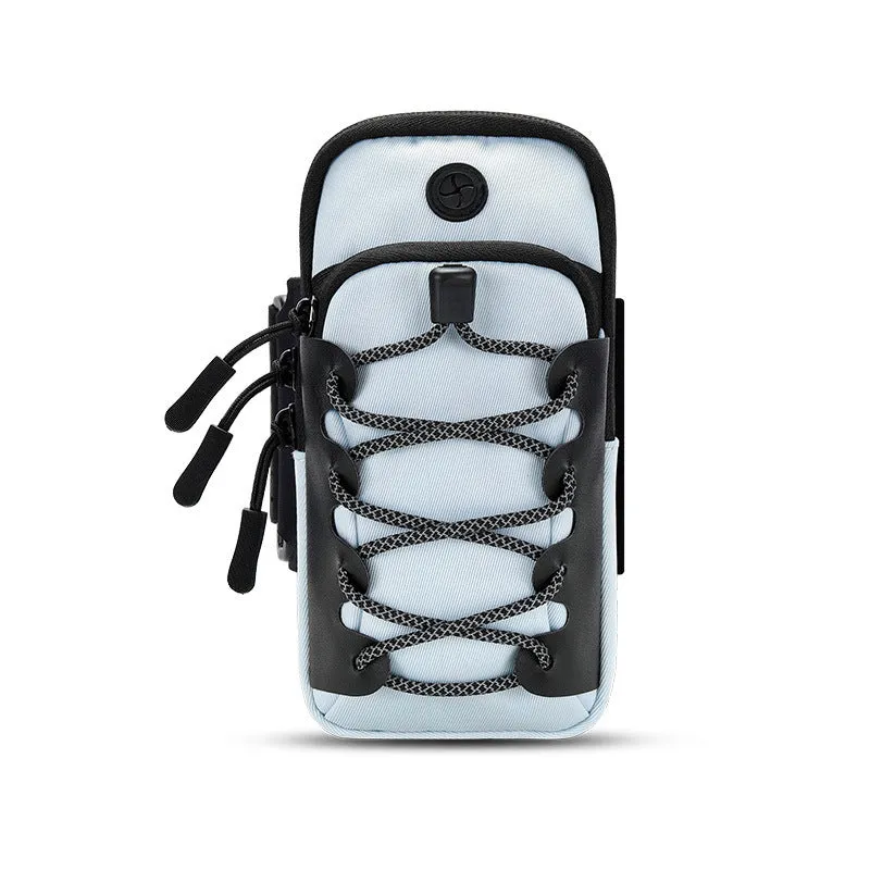 Unisex waterproof nylon arm bag in solid colour for outdoor sports