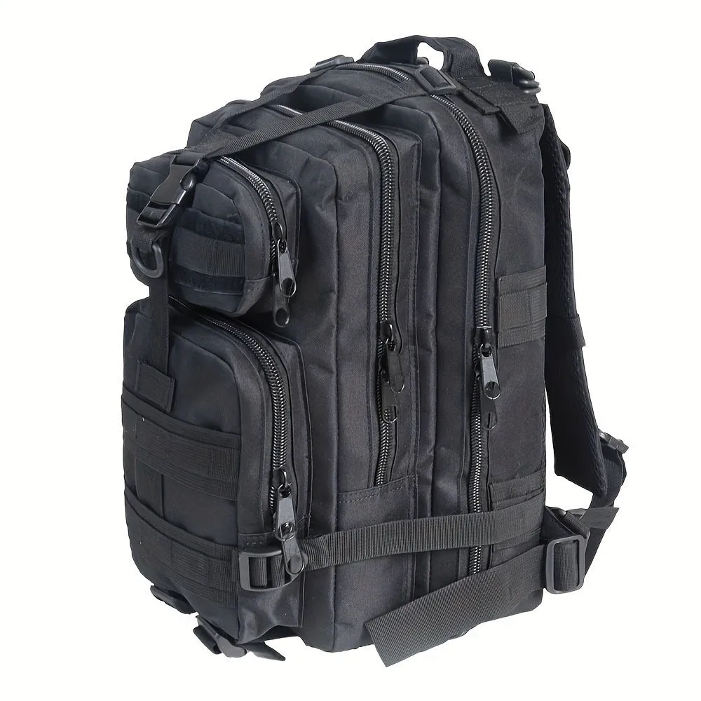 Double pull head camouflage outdoor backpack for men in PU material with multiple camo pattern options