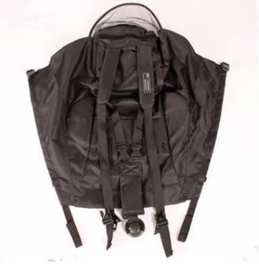 Baby stroller flat cushion accessory in black Oxford cloth fabric seat style