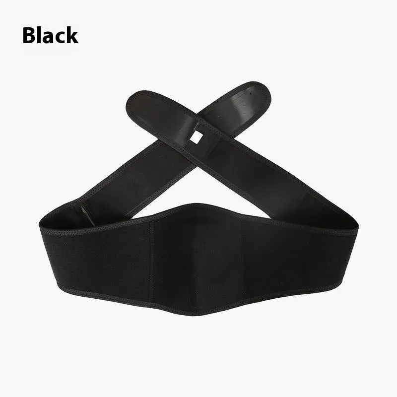 Maternity belt prenatal abdominal lift support in black with breathable fabric for waist protection during running