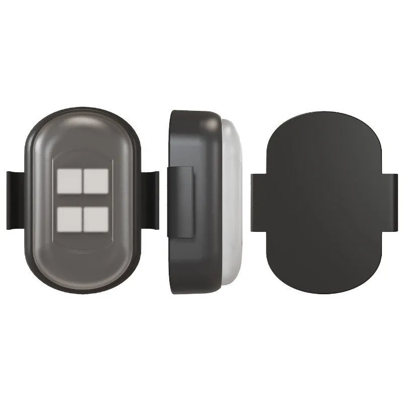 Motorcycle LED warning light with wireless remote control, ABS housing, universal fit for most bikes