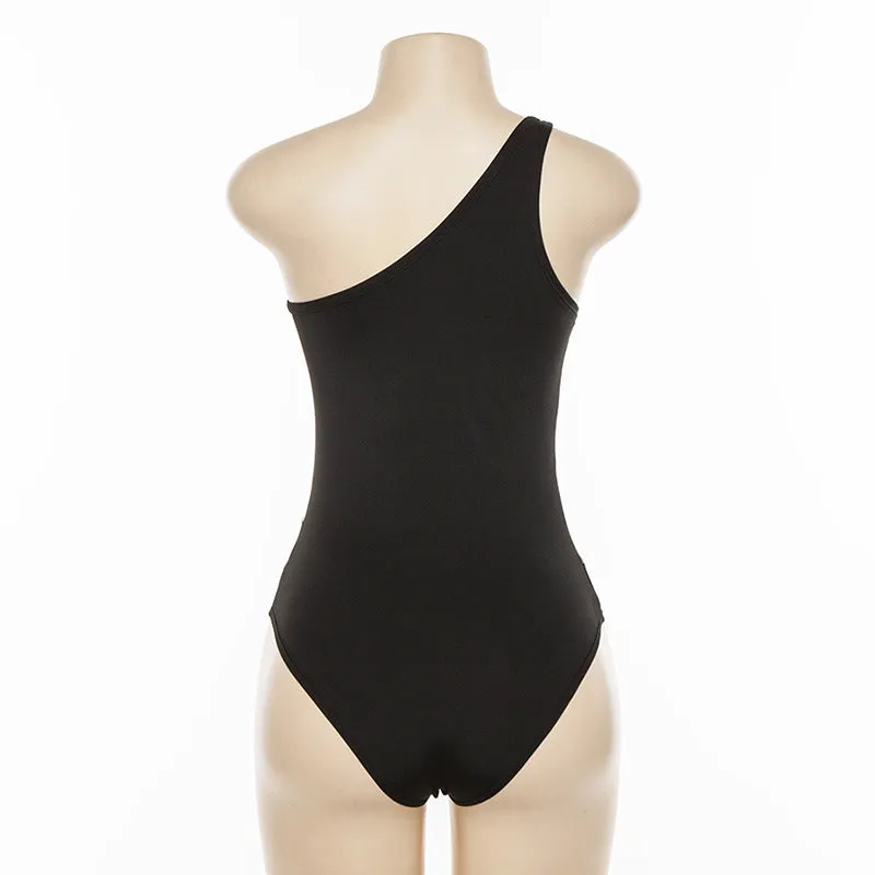 Women's mesh one-piece sleeveless black swimsuit with removable chest pad