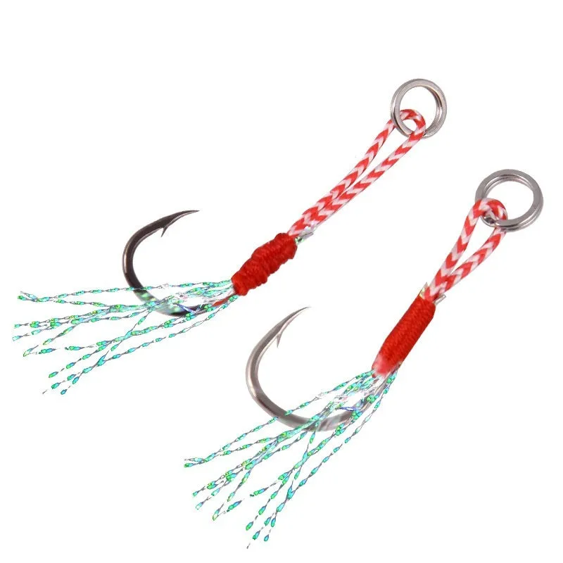 Six bright wire iron plate single fishing hooks in sizes No. 9, 10, 11, 12, 13, and 14 for boat and sea fishing.