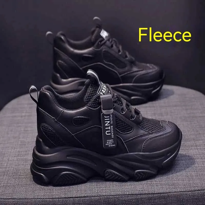 Women's platform casual shoes with mesh upper, hollow-out design, and toe holder style