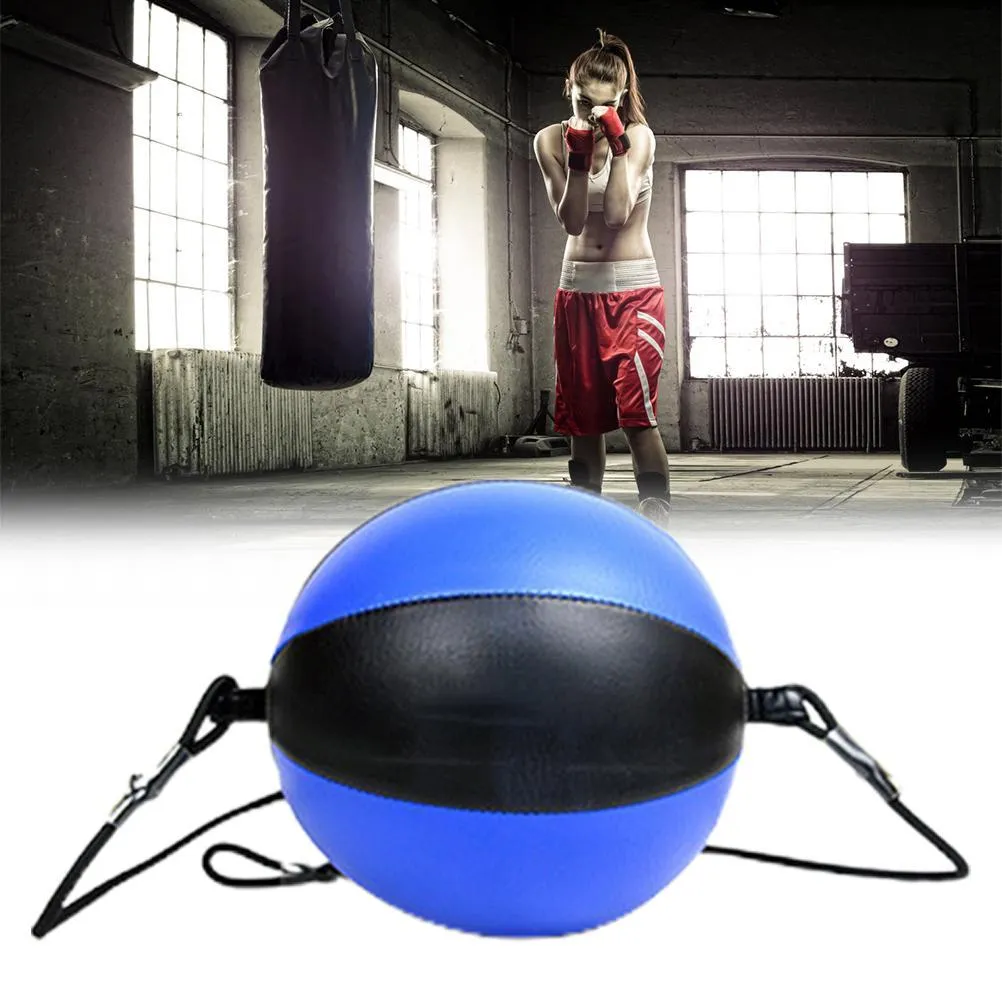 Home hanging pear shape boxing training equipment speed ball with 20cm diameter in black