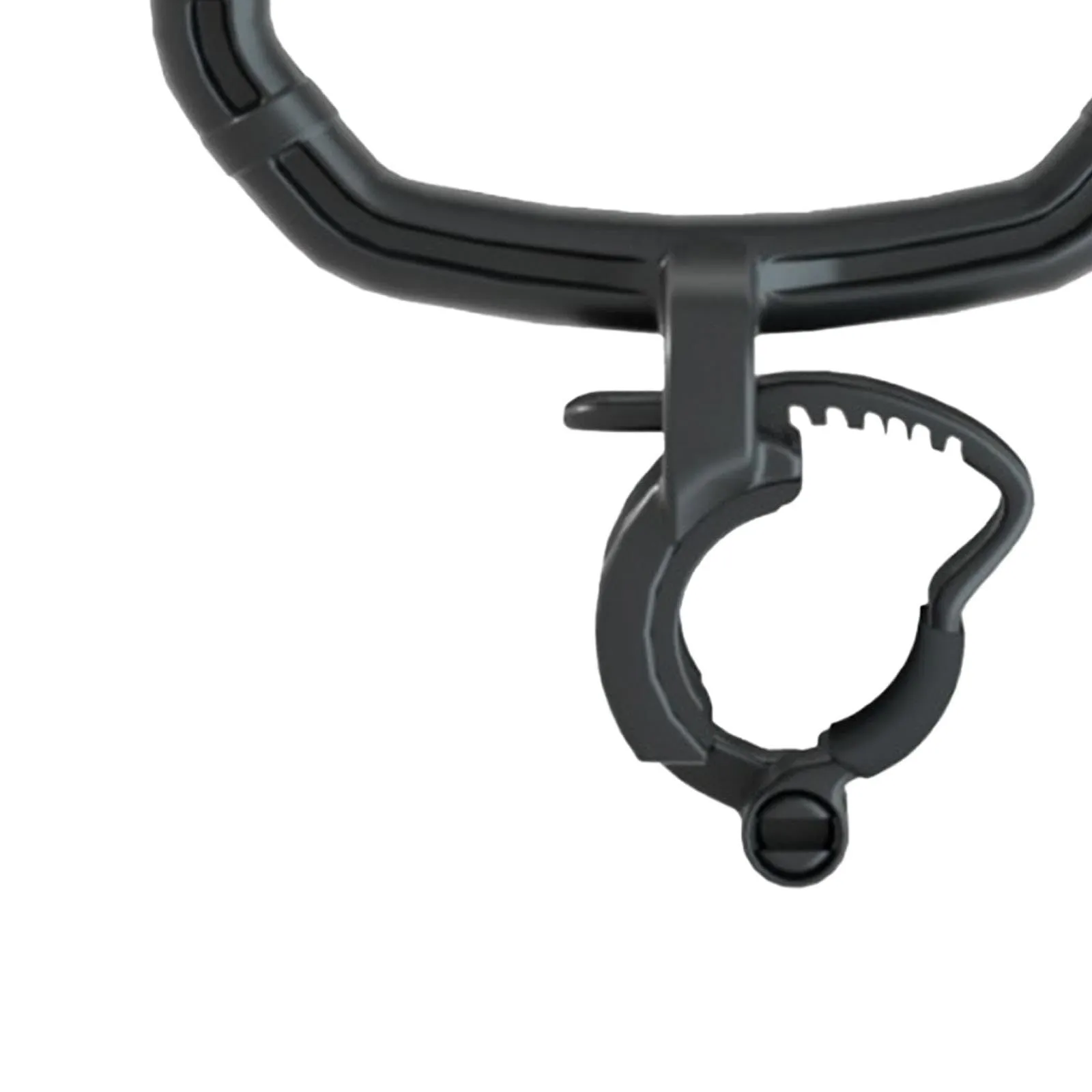 Adjustable kettlebell handle in black PP material, 21x19cm, 130g, for fitness body shaping
