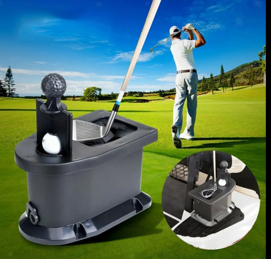 Black plastic golf cart car washing rod washer with compact 27x16.2x22.5cm dimensions