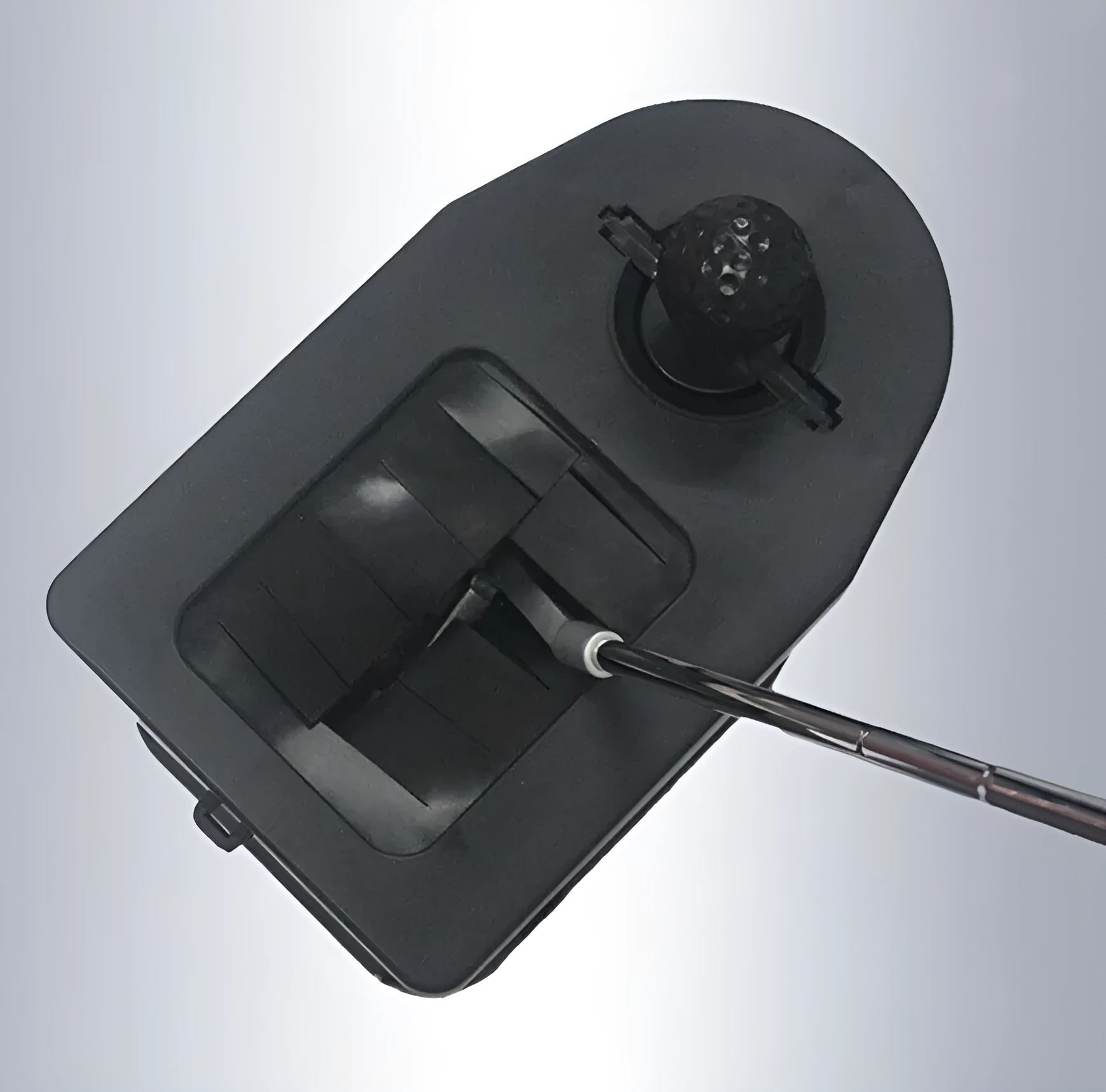 Black plastic golf cart car washing rod washer with compact 27x16.2x22.5cm dimensions