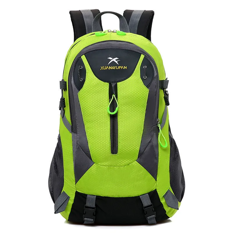 Outdoor climbing bag nylon rucksack with internal computer compartment 31x18x52cm in Black