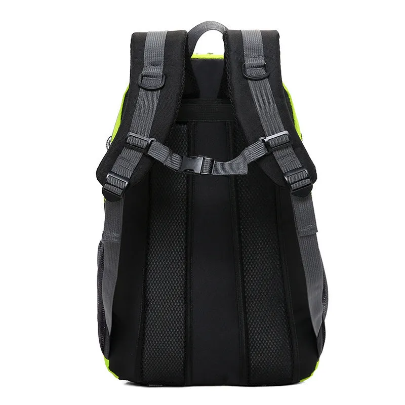 Outdoor climbing bag nylon rucksack with internal computer compartment 31x18x52cm in Black