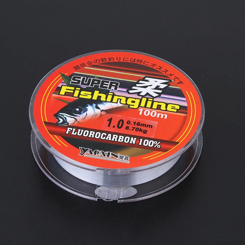 100m nylon high horsepower fishing line spool transparent for sea and freshwater rods