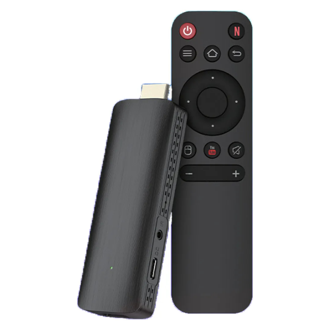 TV Stick 4K Network HD TV Player wireless black set-top box with remote and cables