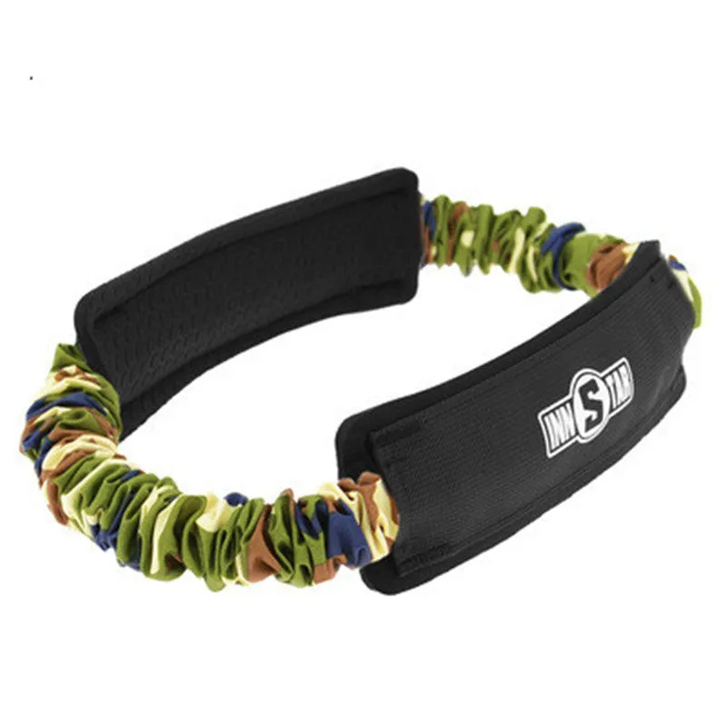 Camouflage fitness tension band yoga resistance elastic ring in multiple weight options 10lb to 55lb