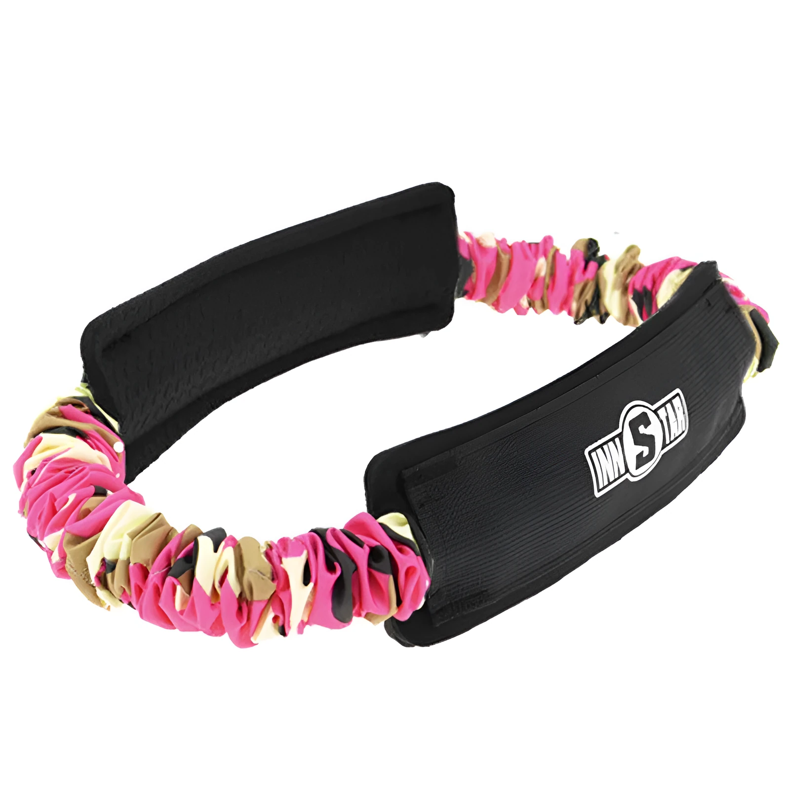 Camouflage fitness tension band yoga resistance elastic ring in multiple weight options 10lb to 55lb