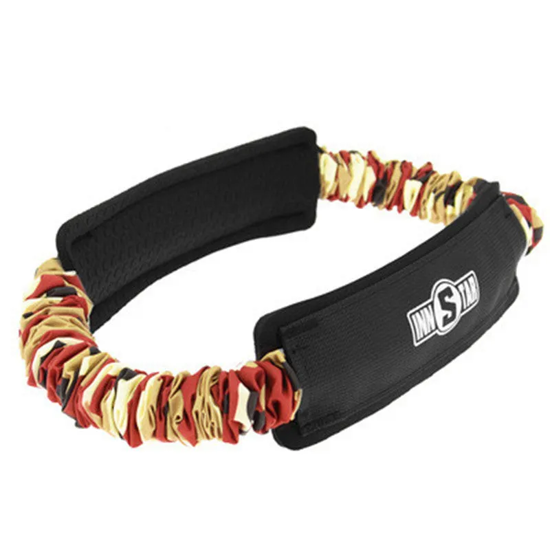 Camouflage fitness tension band yoga resistance elastic ring in multiple weight options 10lb to 55lb