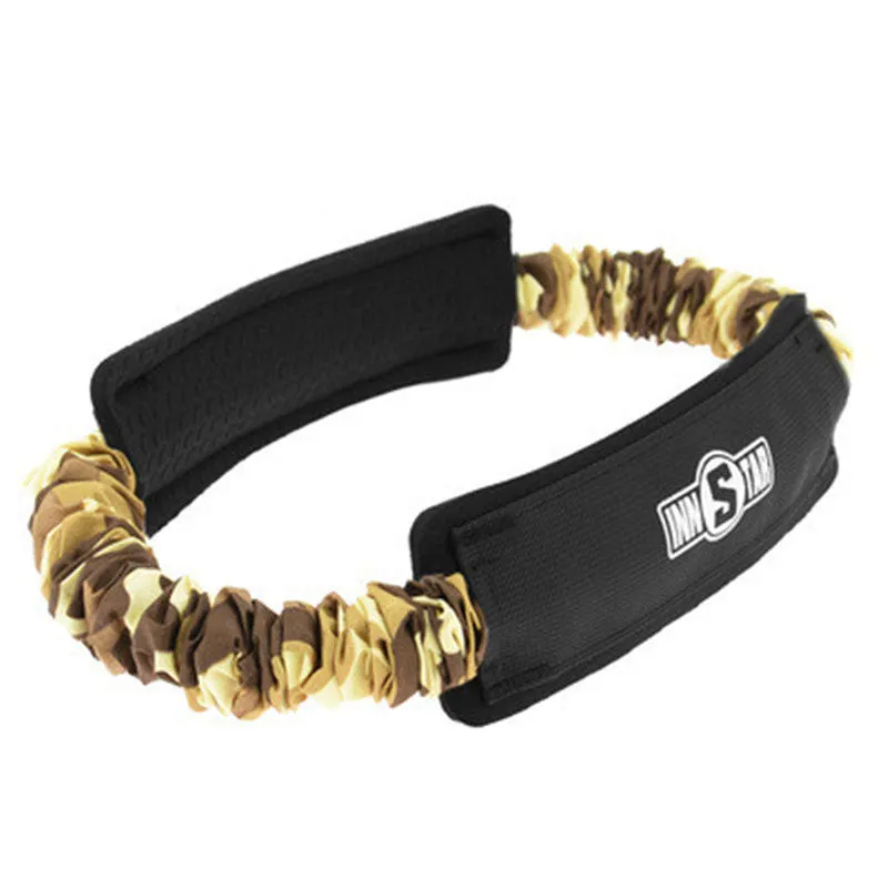 Camouflage fitness tension band yoga resistance elastic ring in multiple weight options 10lb to 55lb