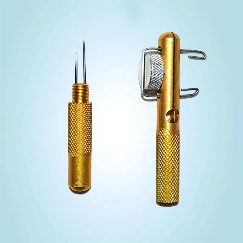 Relefree aluminium alloy manual fishing hook tying tool on white background 11cm
