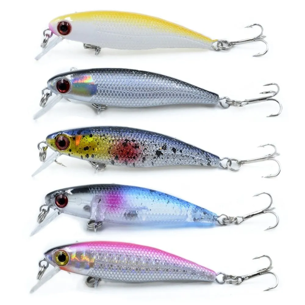Floating Xiaomino fake bait minnow lure in colour option A for ocean and freshwater fishing
