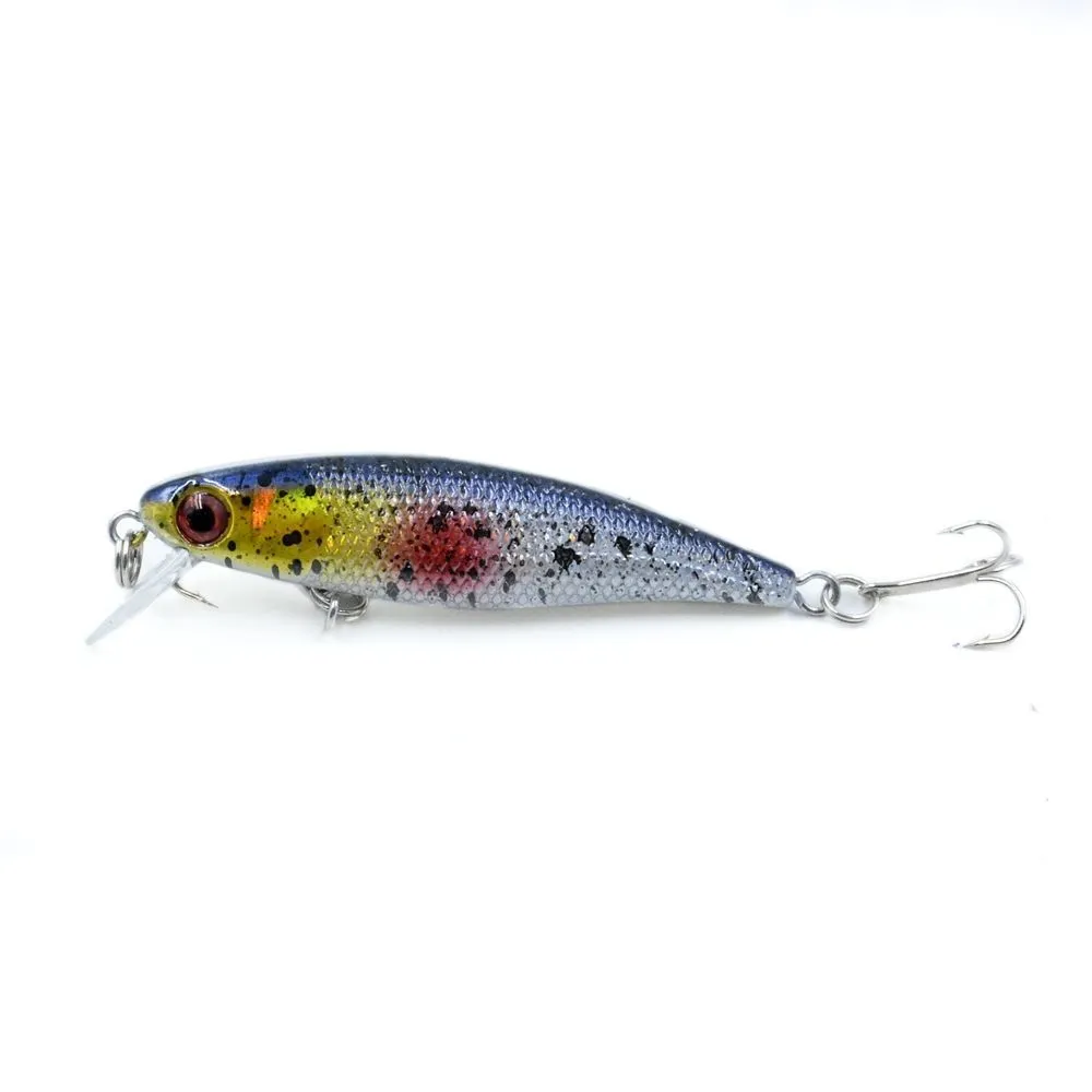 Floating Xiaomino fake bait minnow lure in colour option A for ocean and freshwater fishing