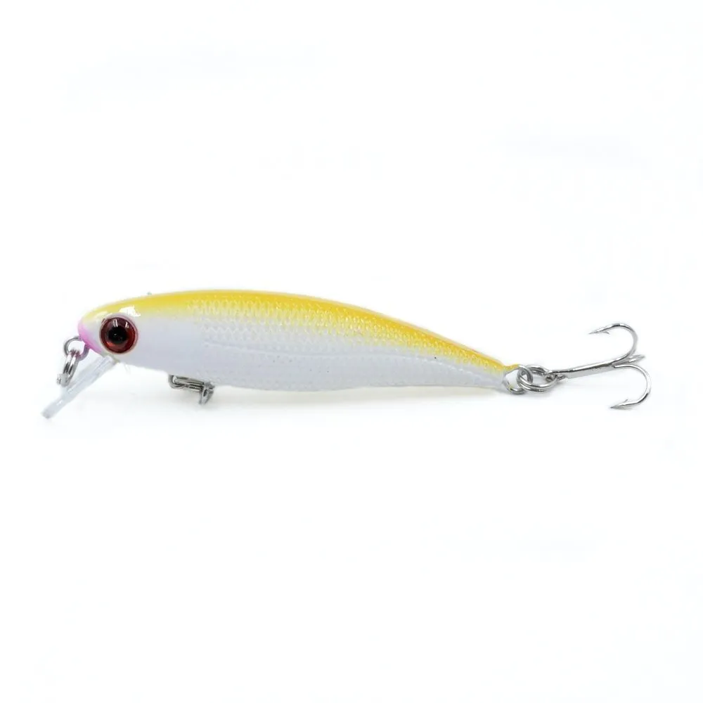 Floating Xiaomino fake bait minnow lure in colour option A for ocean and freshwater fishing