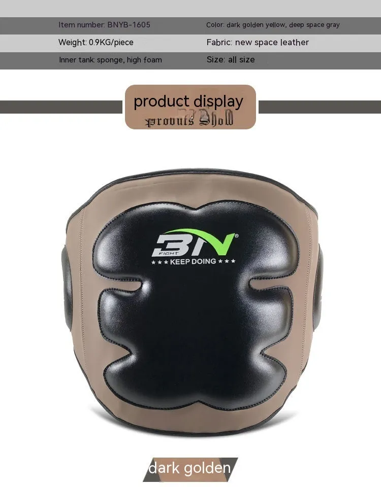 Dark grey Sanda boxing chest protector target for waist protection during martial arts training