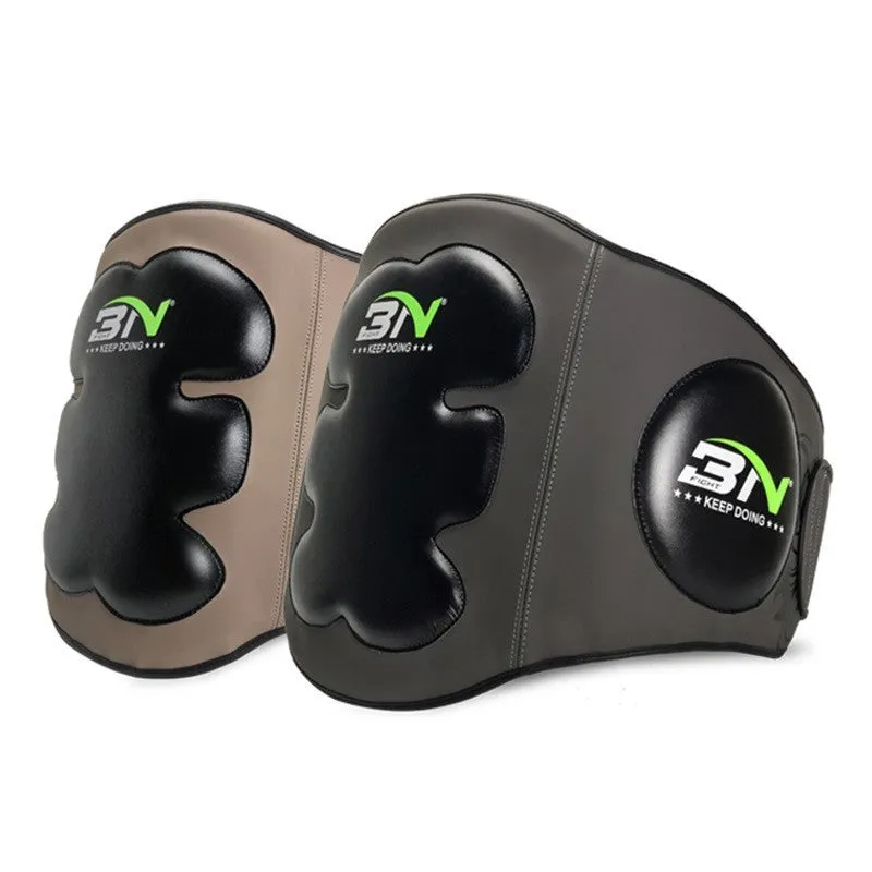 Dark grey Sanda boxing chest protector target for waist protection during martial arts training