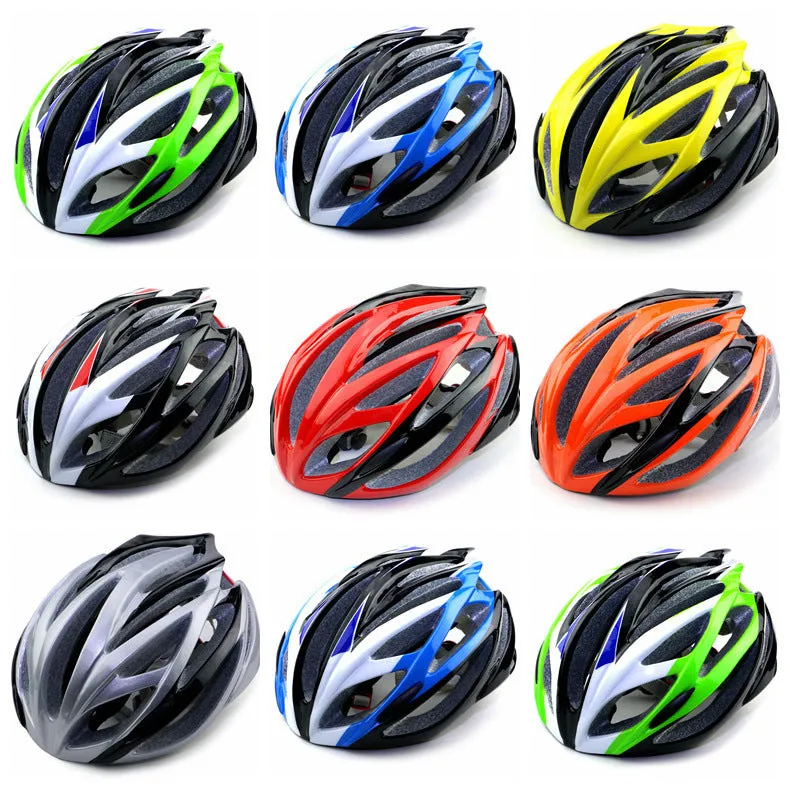 Bicycle integrated helmet in Black White Red with velvet lining and lock design