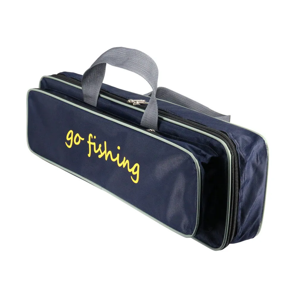 Cross border sea pole set with nylon rod, two wheel sets, and 50cm waterproof fishing bag