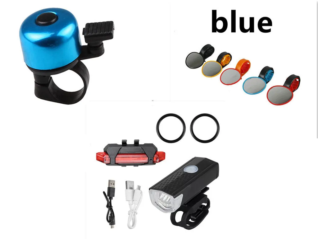 Colour mini bicycle bell in aluminium alloy weighing 0.019 kg on a bike handlebar