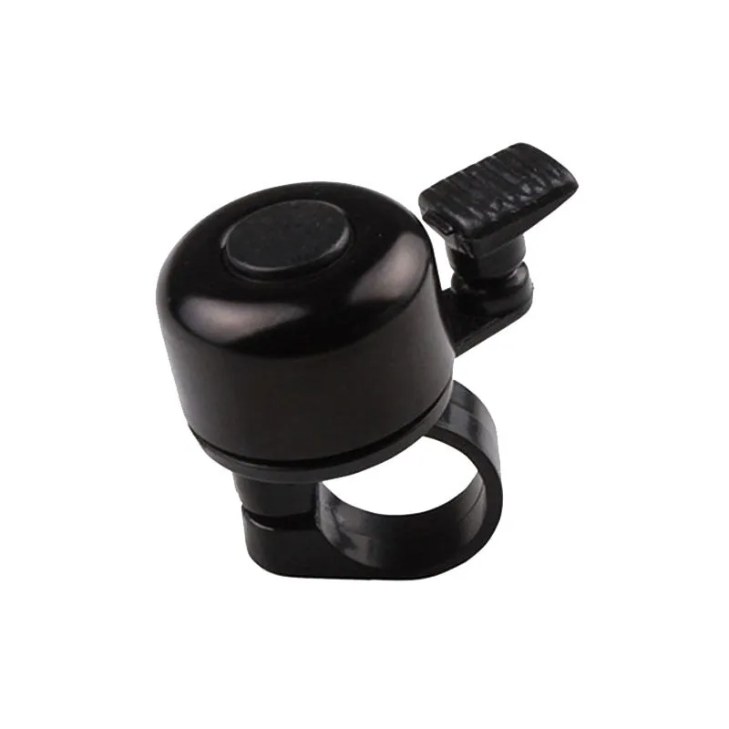 Colour mini bicycle bell in aluminium alloy weighing 0.019 kg on a bike handlebar