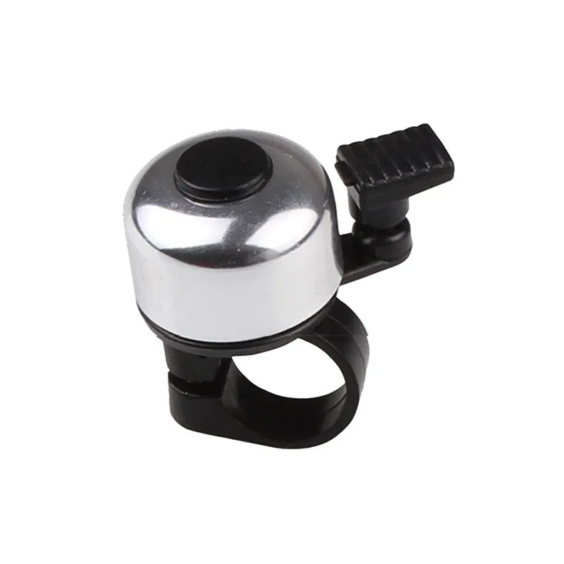 Colour mini bicycle bell in aluminium alloy weighing 0.019 kg on a bike handlebar