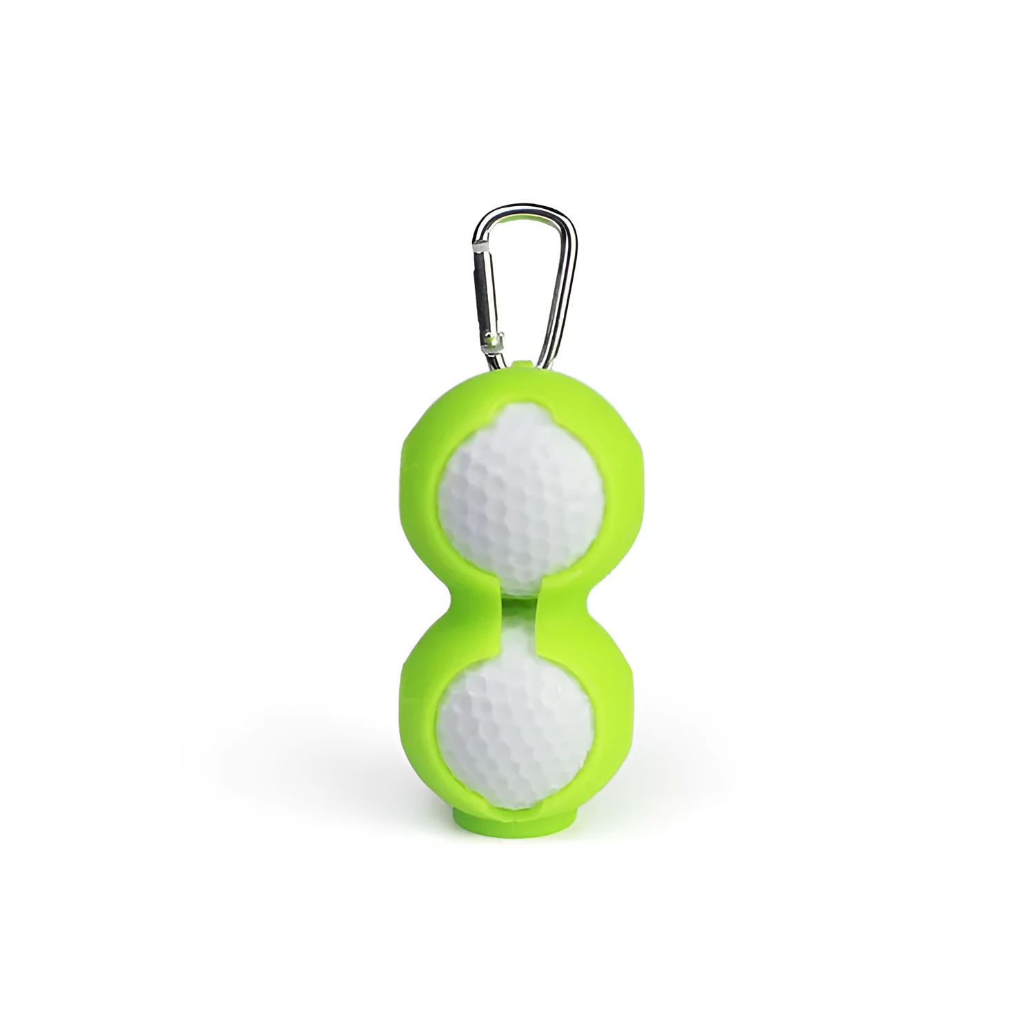 Silicone golf ball cover in 18mm size, available in blue green red rose red and yellow colours