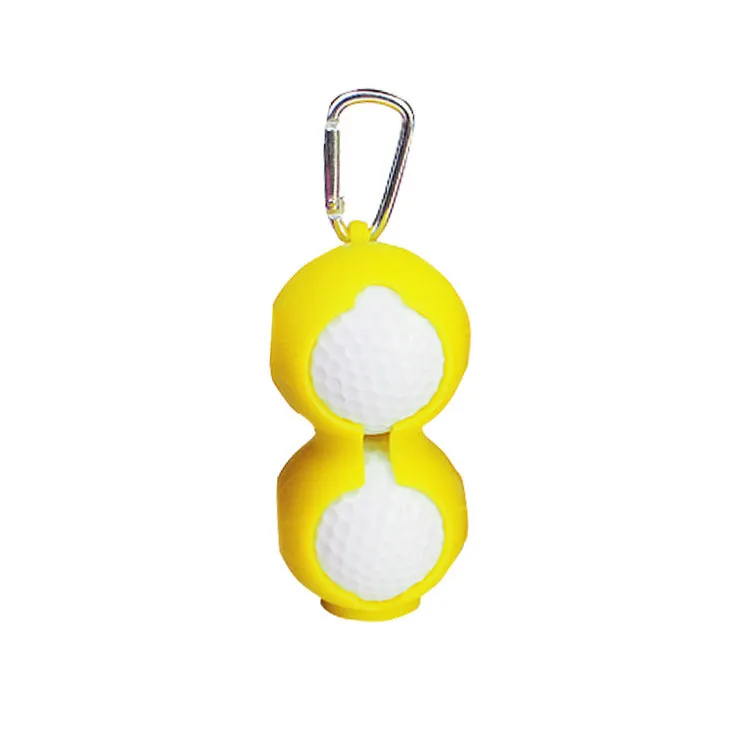 Silicone golf ball cover in 18mm size, available in blue green red rose red and yellow colours