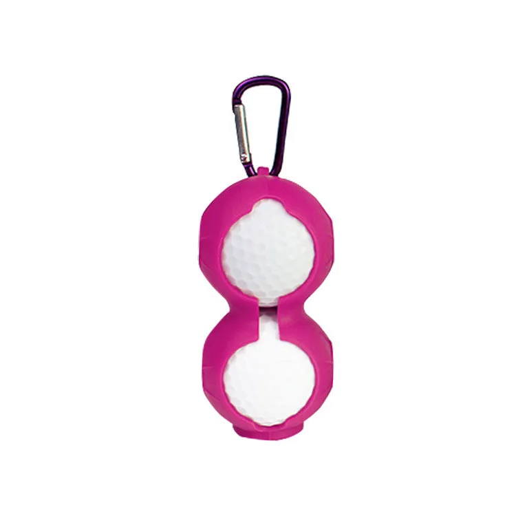 Silicone golf ball cover in 18mm size, available in blue green red rose red and yellow colours