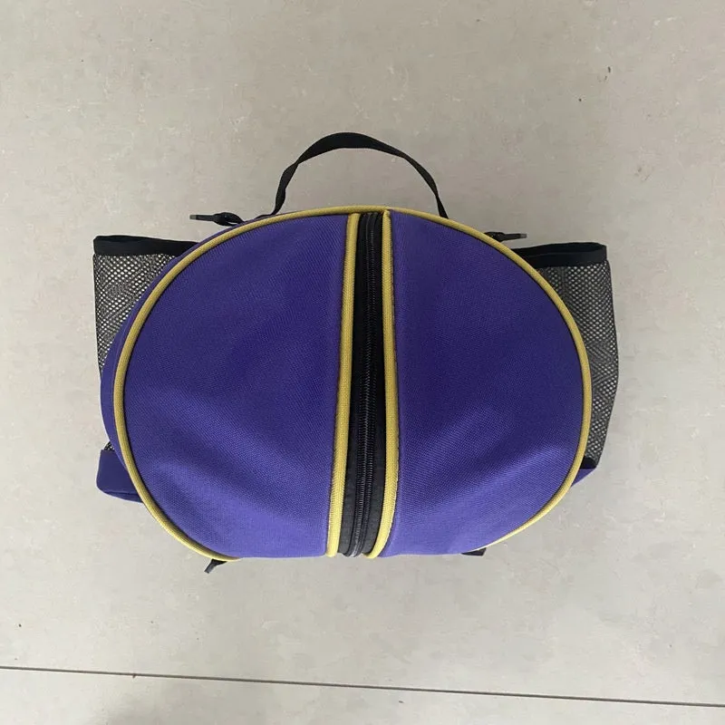 Oxford cloth basketball bag with 9L capacity in black or camouflage featuring one-shoulder and two-shoulder straps