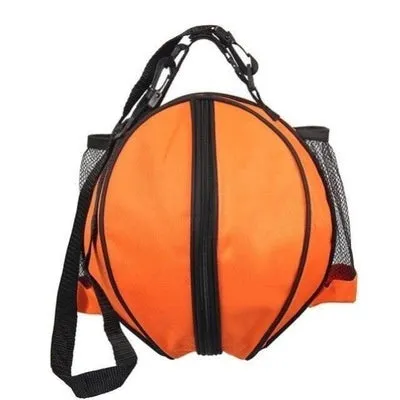 Oxford cloth basketball bag with 9L capacity in black or camouflage featuring one-shoulder and two-shoulder straps