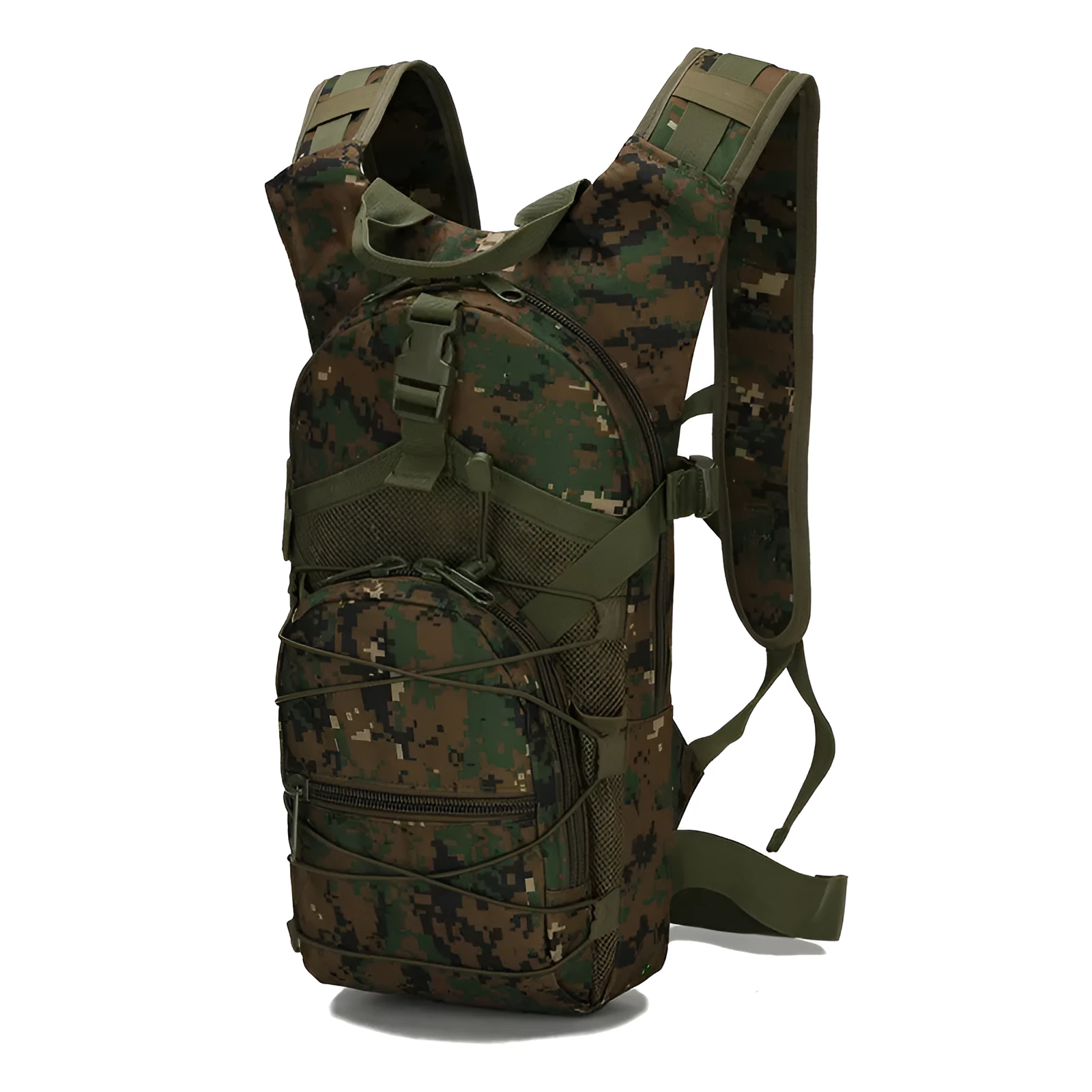 Mountaineering hiking backpack 20-35L tactical camouflage bag made from Oxford cloth and canvas