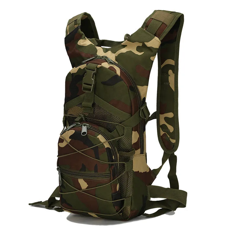 Mountaineering hiking backpack 20-35L tactical camouflage bag made from Oxford cloth and canvas