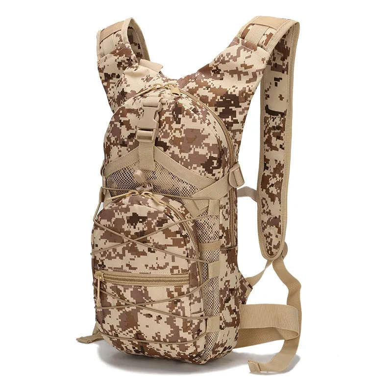 Mountaineering hiking backpack 20-35L tactical camouflage bag made from Oxford cloth and canvas