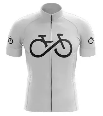 Short-sleeved bib cycling suit for men and women with moisture-wicking fabric, black and blue colour, shown on bicycle