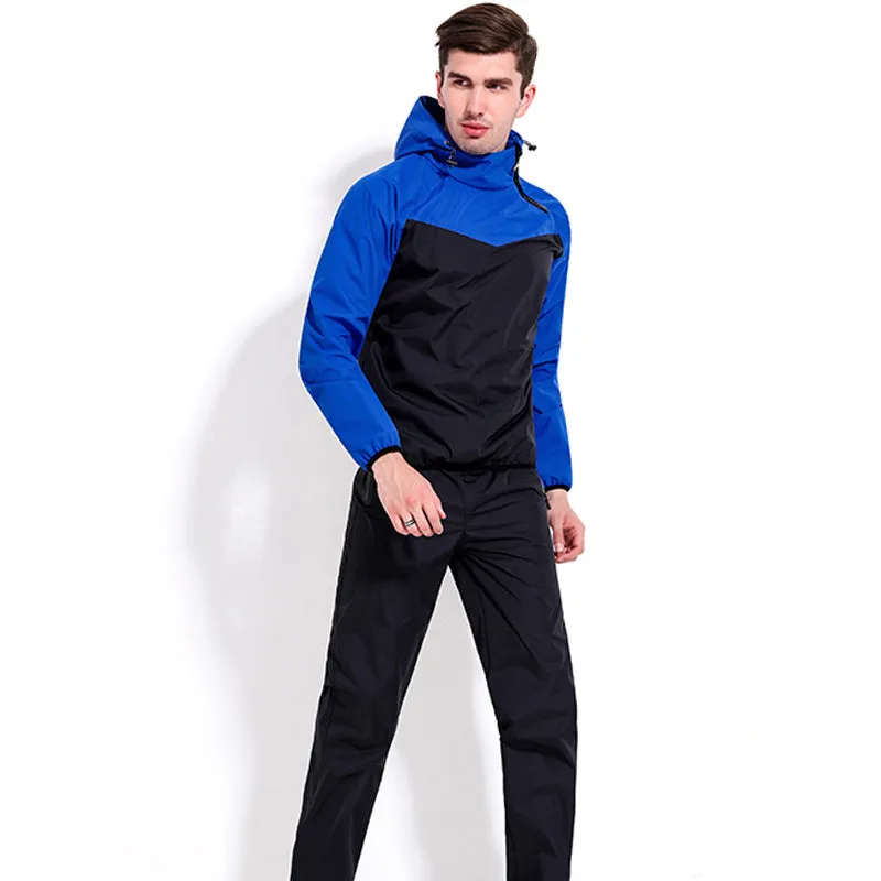 Women's polyester sports suit with black top and tights for running and gym