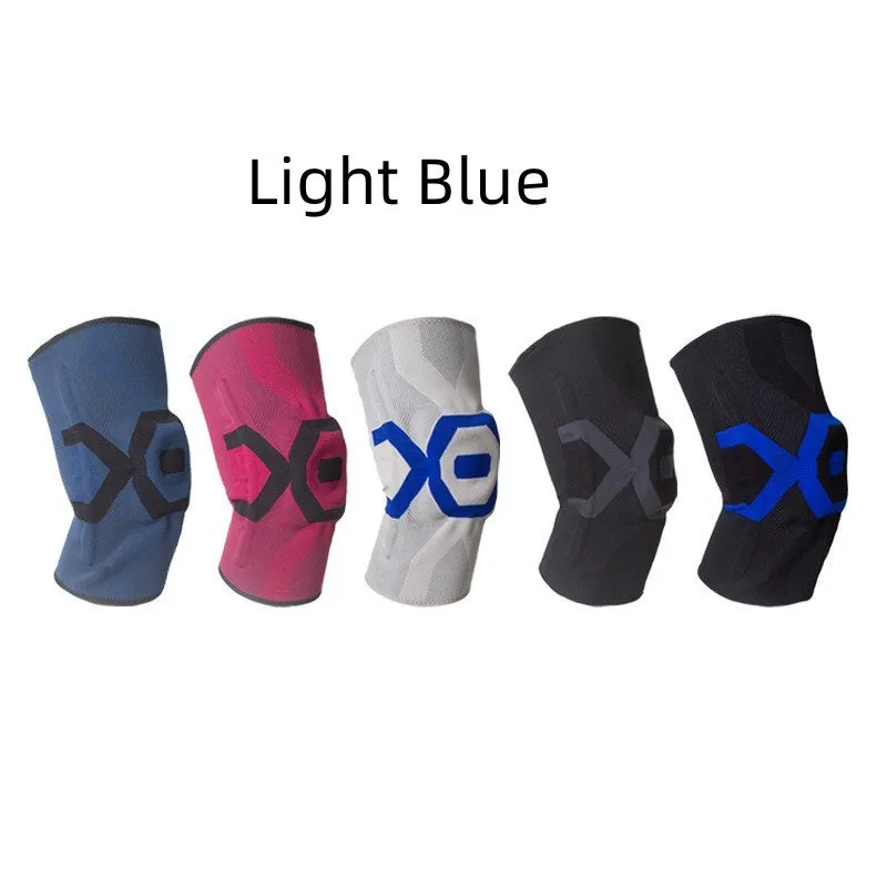 Men's silicone knee pads for running fitness cycling protection in multiple colour options
