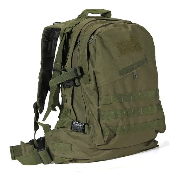 Multi-functional 3D backpack outdoor mountaineering bag hiking backpack with double shoulder straps in camouflage pattern