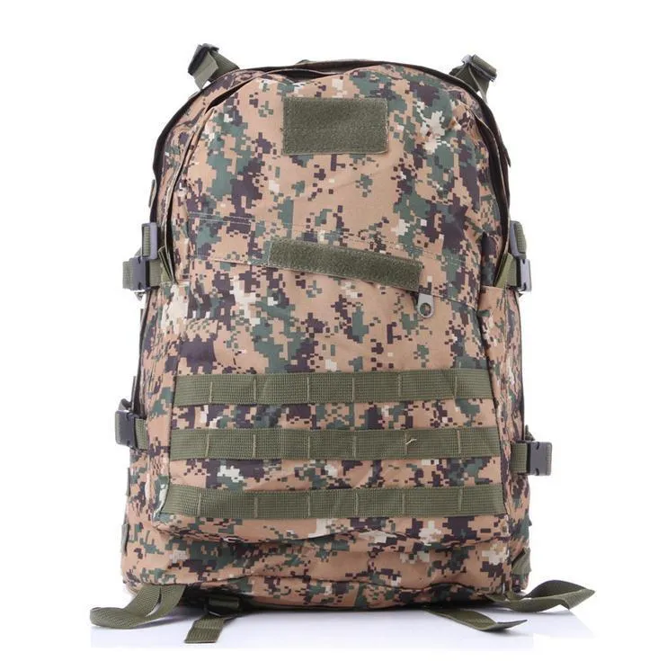 Multi-functional 3D backpack outdoor mountaineering bag hiking backpack with double shoulder straps in camouflage pattern