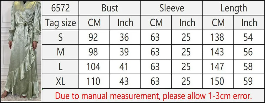 Women's patchwork satin Muslim dress in green with printing pattern and collage stitching