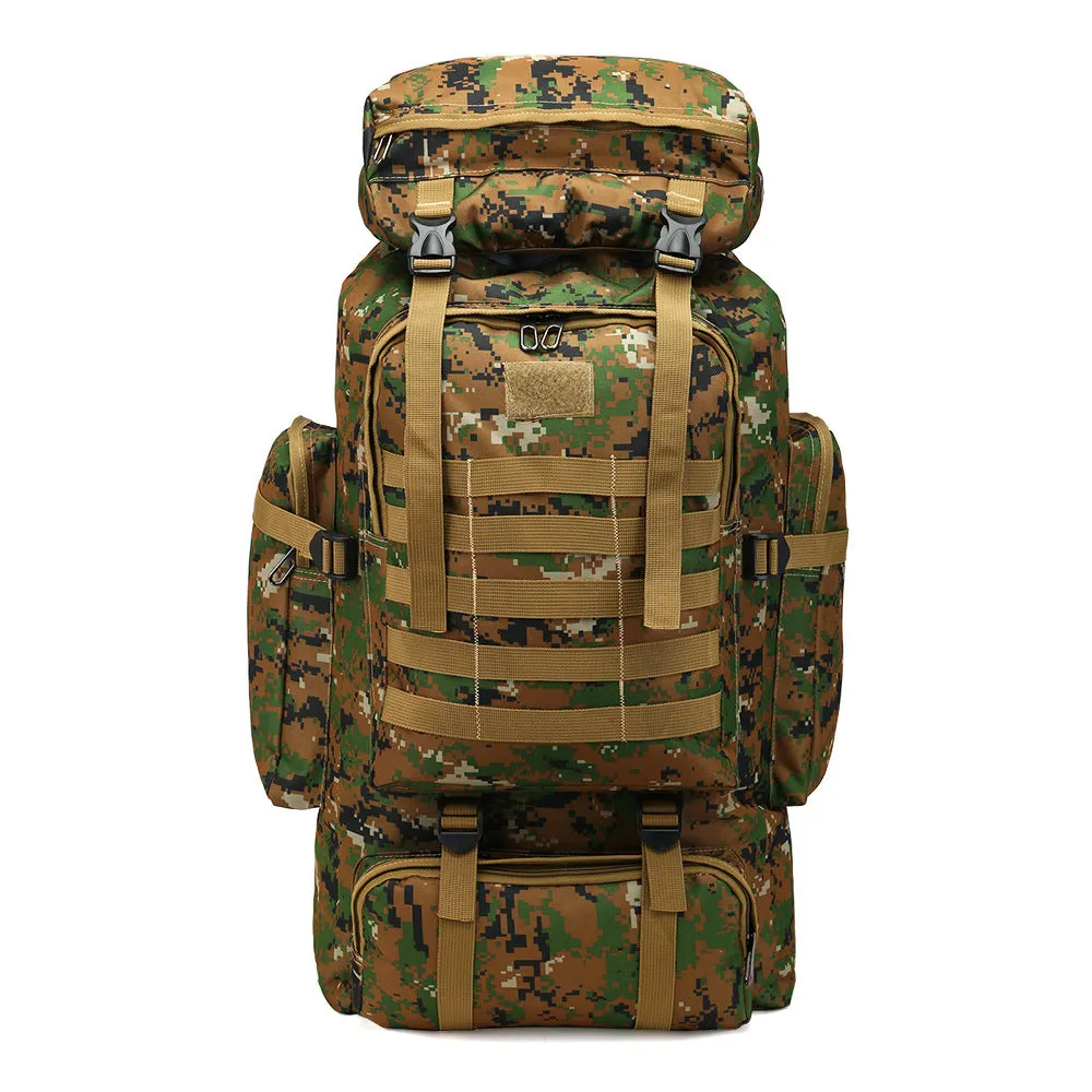Oxford cloth large capacity outdoor sports mountaineering bag in green